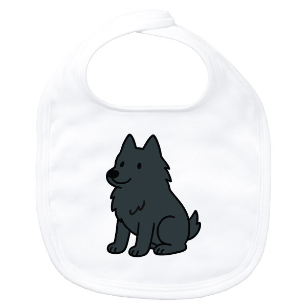 Baby Lätzchen Schipperke Comic Schippi Klettverschluss
