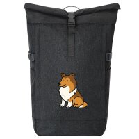 Kurierrucksack Collie Comic Colli 30-44 Liter Black Melange