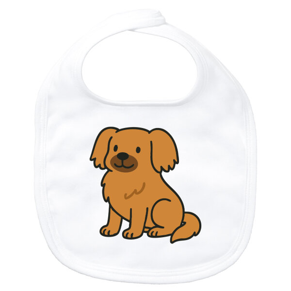 Baby Lätzchen Tibet Spaniel Comic Tibbie Klettverschluss