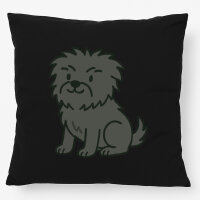 Kissen Affenpinscher Comic Affi 40x40cm