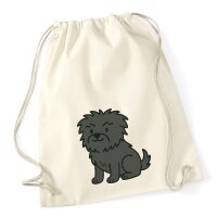 Turnbeutel Affenpinscher Comic Affi 12 Liter