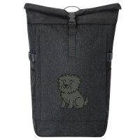 Kurierrucksack Affenpinscher Comic Affi 30-44 Liter Black...
