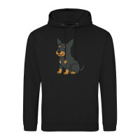 Unisex Hoodie Zwergpinscher Comic Zwergi