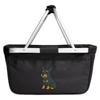 Einkaufskorb faltbar Zwergpinscher Comic Zwergi 20 Liter...