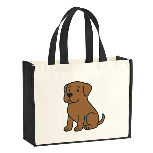Jutetasche Boerboel Comic Boeri 21 Liter Black