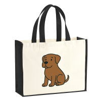 Jutetasche Boerboel Comic Boeri 21 Liter Black