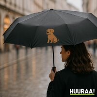 Regenschirm Boerboel Comic Boeri 98cm Schwarz