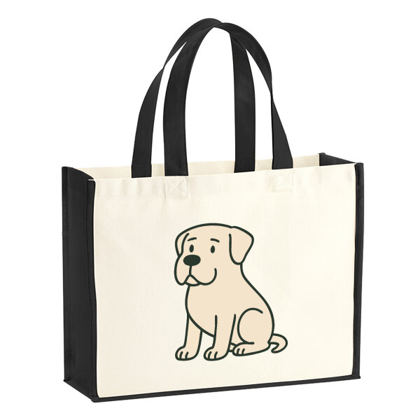 Jutetasche Mastiff Comic Masti 21 Liter Black