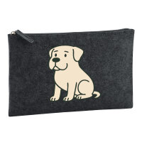 Kulturbeutel Mastiff Comic Masti 1 Liter Charcoal