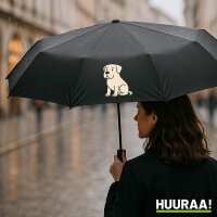 Regenschirm Mastiff Comic Masti 98cm Schwarz