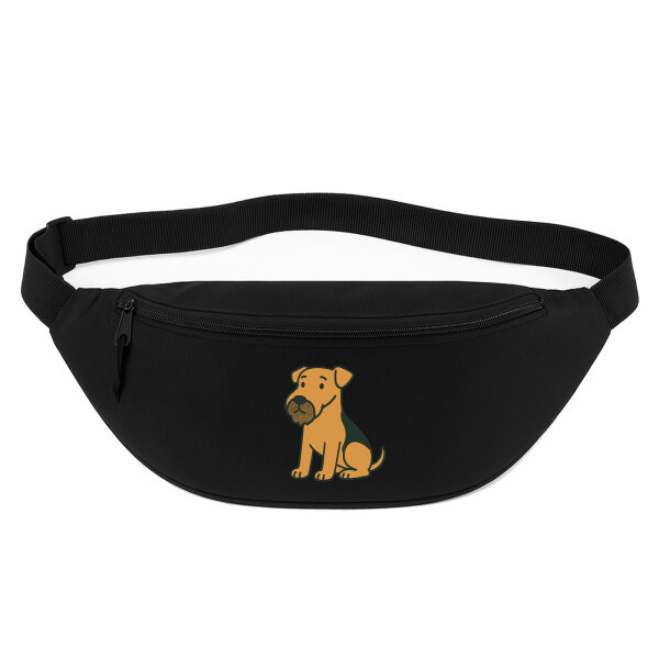 Bauchtasche Airedale Terrier Comic Dale 2,5 Liter Black