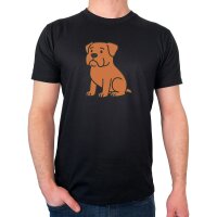 Herren T-Shirt Bordeauxdogge Comic Bordeauxi