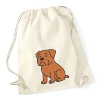 Turnbeutel Bordeauxdogge Comic Bordeauxi 12 Liter