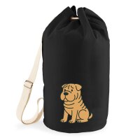 Seesack Shar Pei Comic PeiPei 20 Liter Black