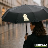 Regenschirm Kuvasz Comic Kuvi 98cm Schwarz