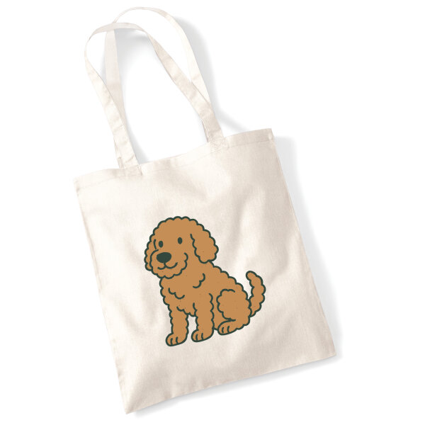 Jutebeutel Labradoodle Comic Labradoo 10 Liter