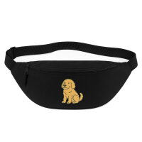 Bauchtasche Goldendoodle Comic Goldiepoo 2,5 Liter Black