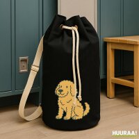Seesack Goldendoodle Comic Goldiepoo 20 Liter Black