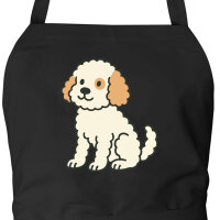 Sch&uuml;rze Cavapoo Comic Caviepoo mit Taschen