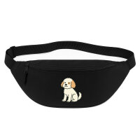 Bauchtasche Cavapoo Comic Caviepoo 2,5 Liter Black