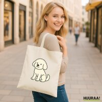 Jutebeutel Maltipoo Comic Malti 10 Liter