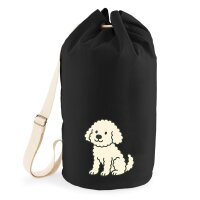 Seesack Maltipoo Comic Malti 20 Liter Black