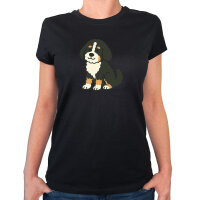 Damen T-Shirt Bernedoodle Comic Berniepoo