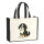 Jutetasche Bernedoodle Comic Berniepoo 21 Liter Black