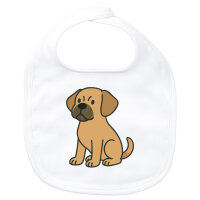 Baby Lätzchen Puggle Comic Puggy Klettverschluss