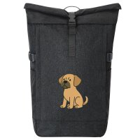 Kurierrucksack Puggle Comic Puggy 30-44 Liter Black Melange
