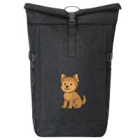 Kurierrucksack Yorkipoo Comic Yorkiepoo 30-44 Liter Black...