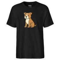 Herren T-Shirt American Pit Bull Terrier Comic Pitty