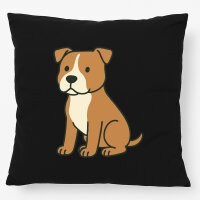 Kissen American Pit Bull Terrier Comic Pitty 40x40cm