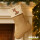 Weihnachtsstrumpf Podenco Comic Poddi Beige Jute