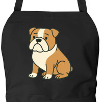 Sch&uuml;rze English Bulldog Comic Bully mit Taschen