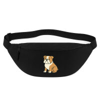 Bauchtasche English Bulldog Comic Bully 2,5 Liter Black