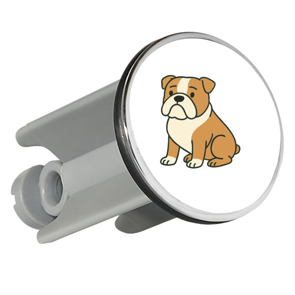Waschbeckenstöpsel English Bulldog Comic Bully 4cm