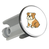 Waschbeckenstöpsel English Bulldog Comic Bully 4cm