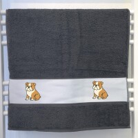 Handtuch English Bulldog Comic Bully 50x100cm