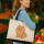 Jutetasche Zwergspitz Comic Pomeranian 21 Liter Black