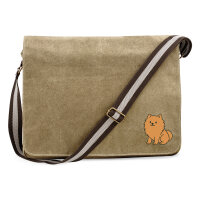 Umhängetasche Zwergspitz Comic Pomeranian 14 Liter