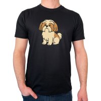 Herren T-Shirt Shih Tzu Comic Shishi