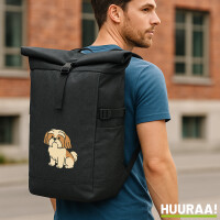 Kurierrucksack Shih Tzu Comic Shishi 30-44 Liter Black...