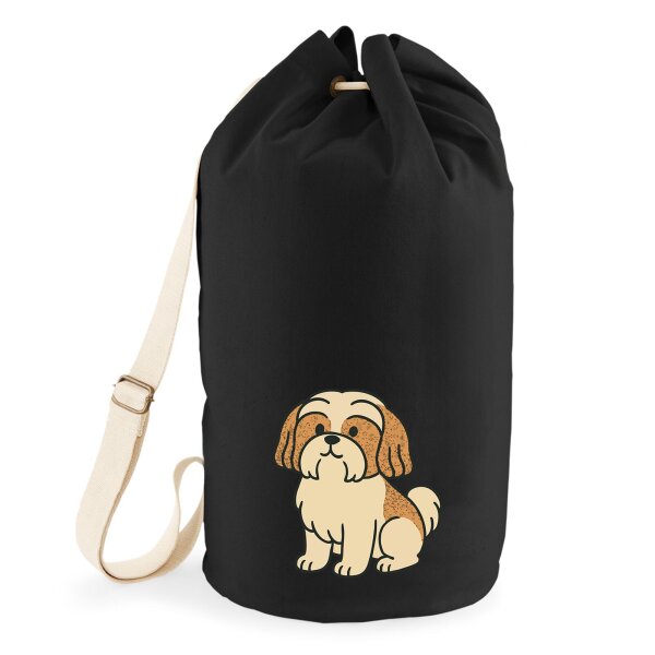 Seesack Shih Tzu Comic Shishi 20 Liter Black