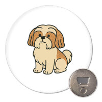 Magnet Shih Tzu Comic Shishi 59mm Kühlschrankmagnet