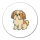 Aufkleber Shih Tzu Comic Shishi 10cm rund