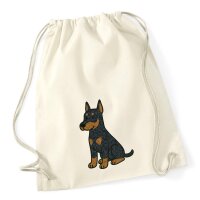 Turnbeutel Dobermann Comic Dobi 12 Liter
