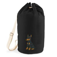 Seesack Dobermann Comic Dobi 20 Liter Black