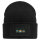 Beanie mit Patch Merry Christmas Weihnachtsdorf Black