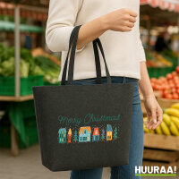 Filz Shopper Merry Christmas Weihnachtsdorf 22 Liter